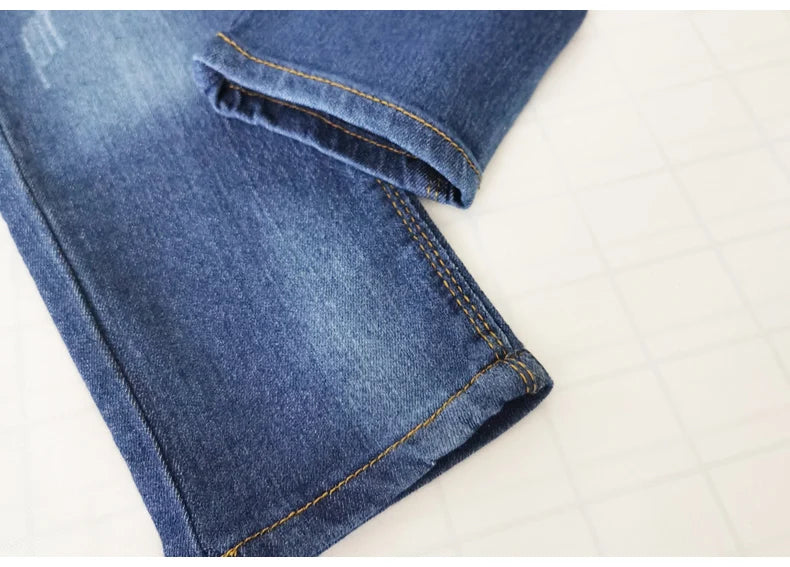 IENENS, pantalones vaqueros a la moda, pantalones largos de mezclilla para niño, pantalones vaqueros ajustados para niños, pantalones vaqueros rectos para niños pequeños de 5 a 13 años, primavera y otoño