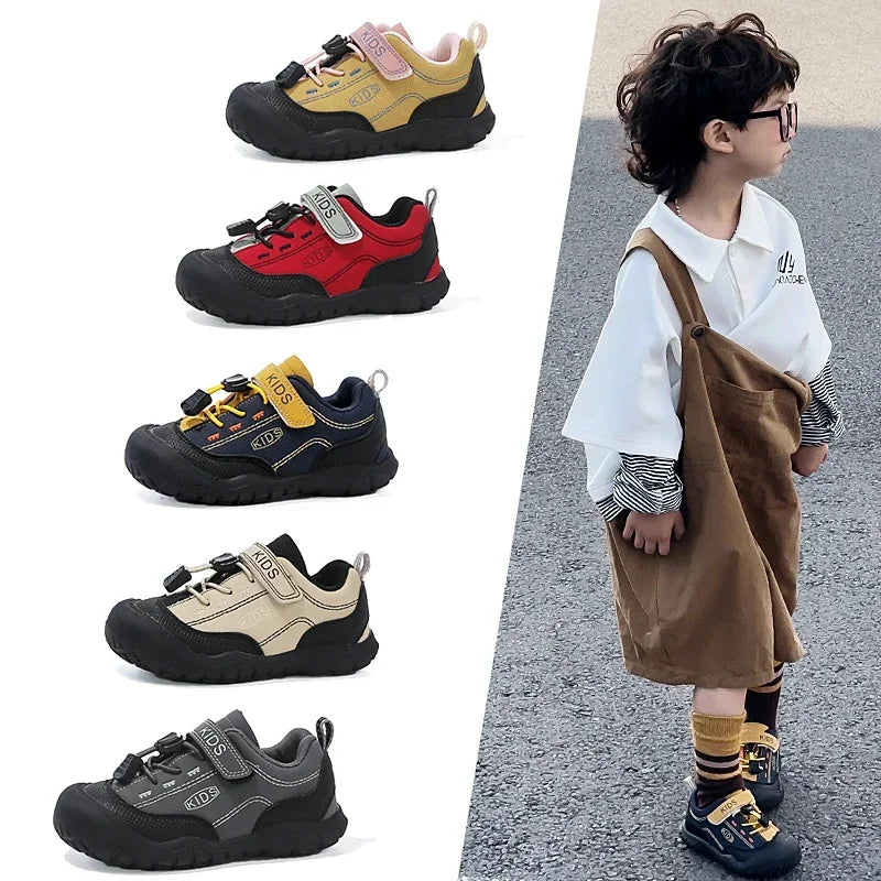 Zapatos deportivos para niños, zapatillas de deporte con suela blanda y punta superior, antideslizantes, cómodas, 2025, nueva moda, zapatos informales para niños y niñas