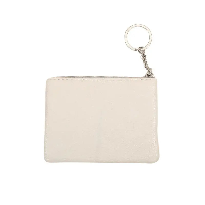 Monedero de cuero PU a la moda, cartera pequeña para mujer, monederos de cambio, Mini bolsas de dinero con cremallera, billeteras de bolsillo para niños, llavero