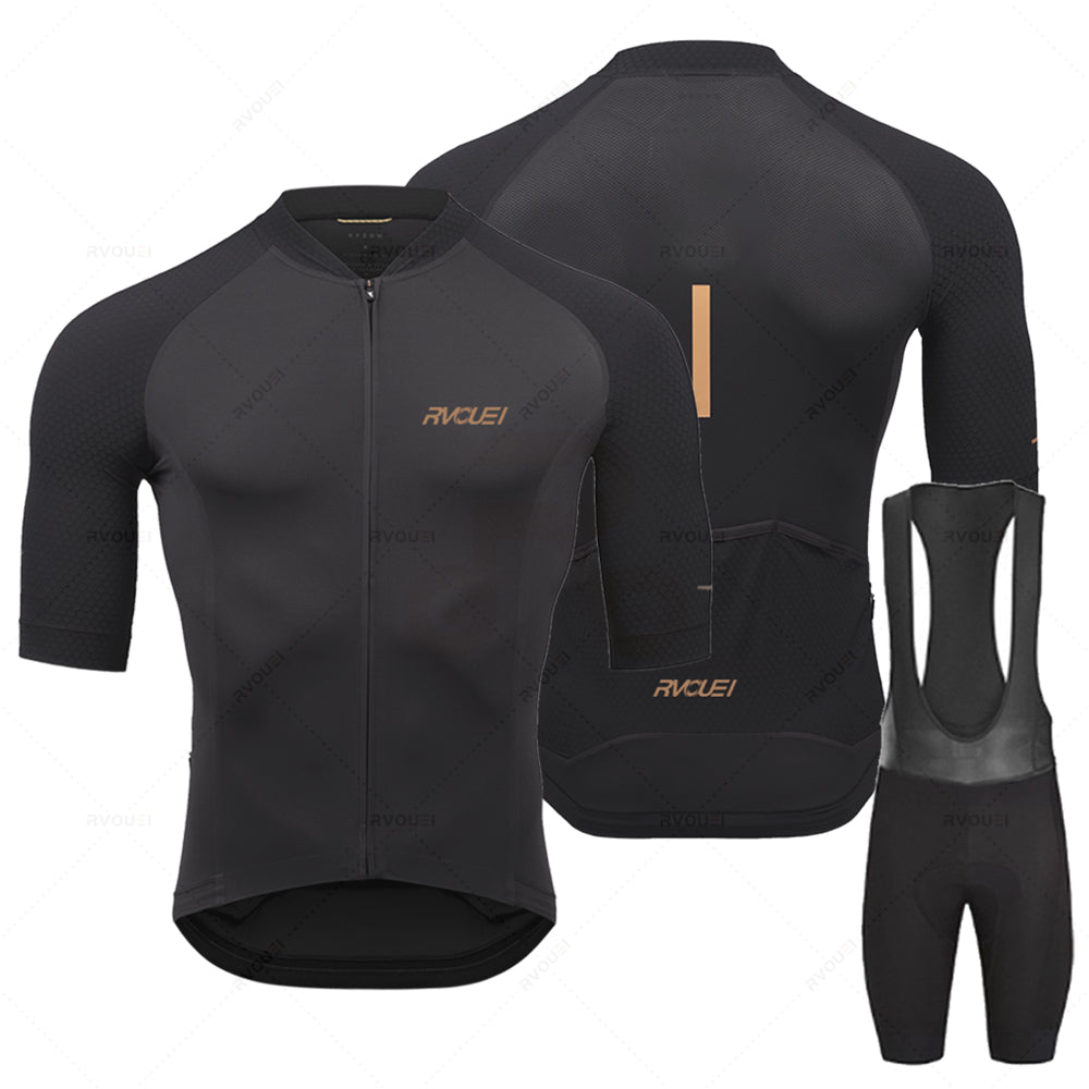 2025 Rvouei Pro Team Ropa de bicicleta hombres nueva Ropa de bicicleta de carretera Ropa de carreras transpirable Ciclismo Jersey conjunto Ropa Ciclismo Maillot