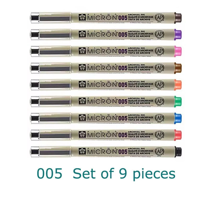 Set Bolígrafos Sakura Pigma Micron - 8/14 Colores Fineliner 0.25mm