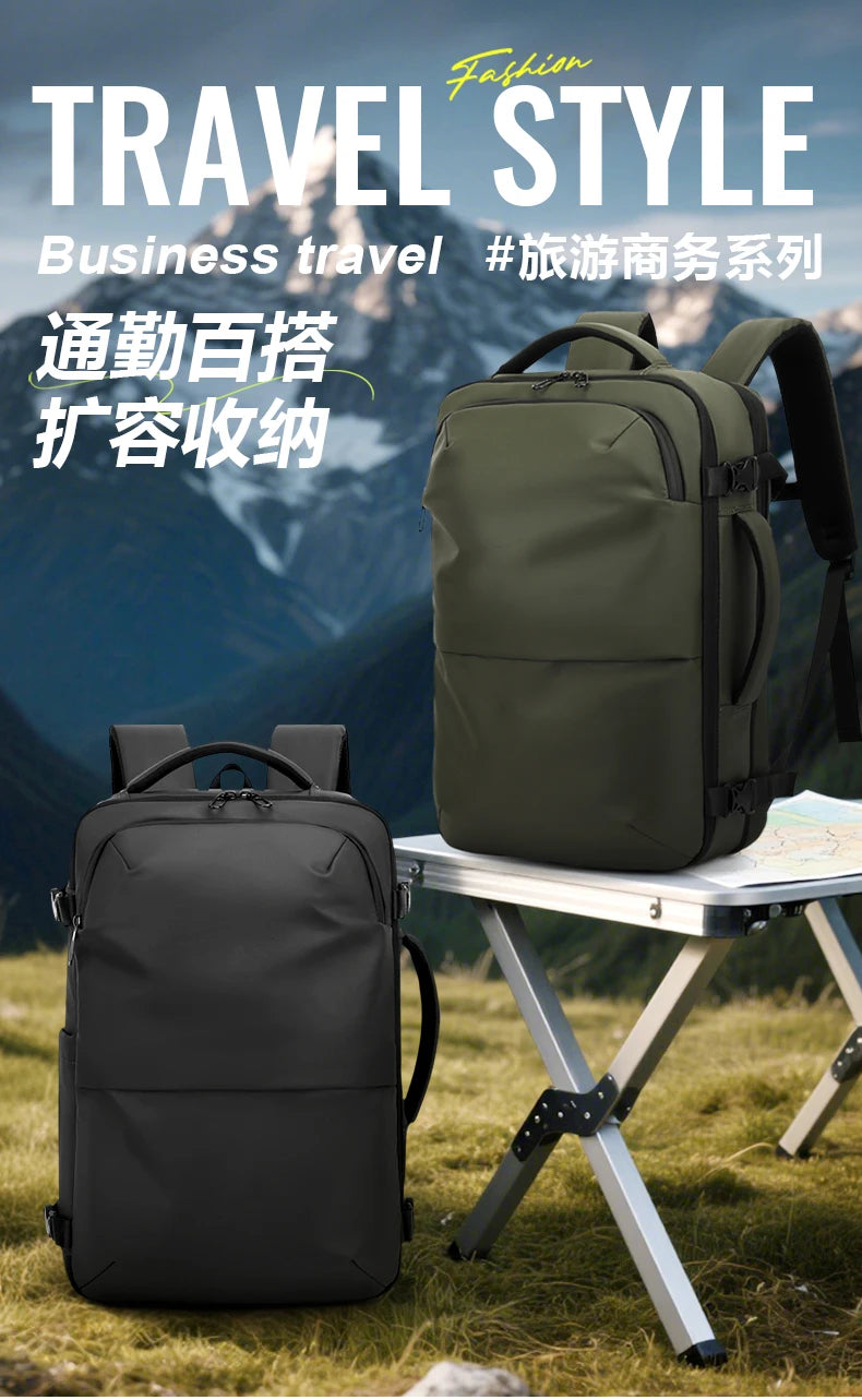 Mochila para hombre, bolsa de viaje multifuncional, compresión al vacío, impermeable, para viajes de negocios, nueva mochila para parejas