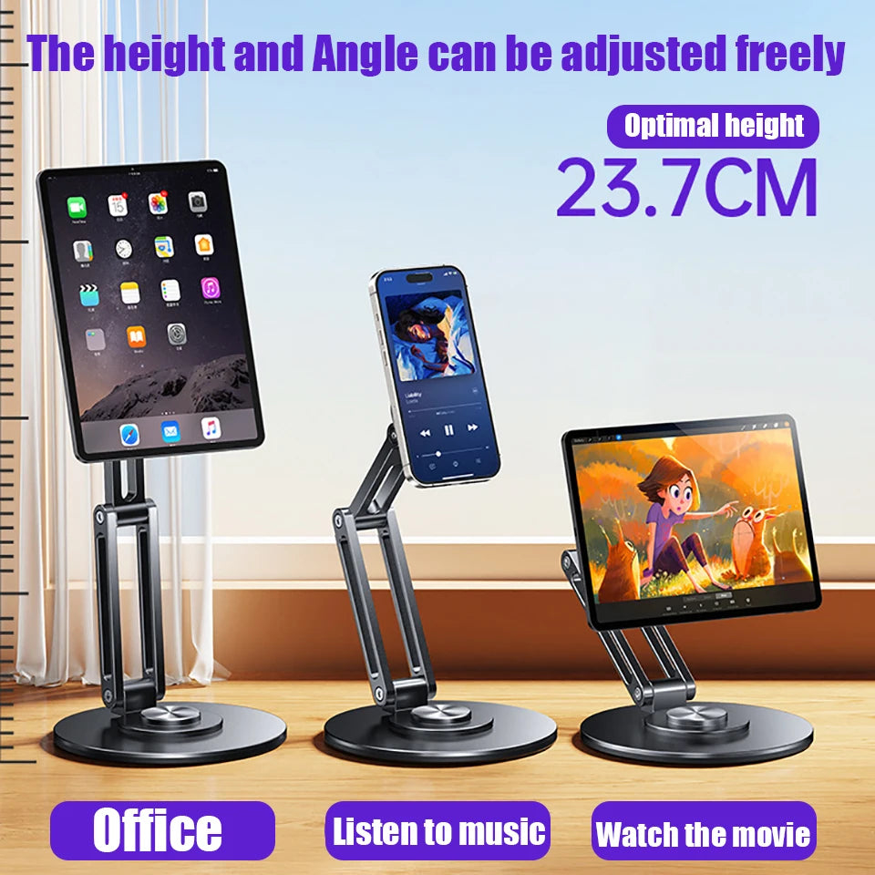 OUTMIX El nuevo soporte magnético resistente para tabletas compatible con iPad, con rotación de 360 grados para escritorio y oficina, práctico y conveniente.