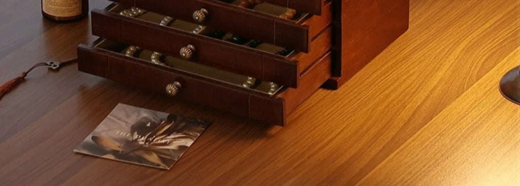 Caja de almacenamiento de joyería de madera de nogal, cajas de mano para pulseras y pendientes, estuche de exposición para collares, organizador grande, Estuches para joyería