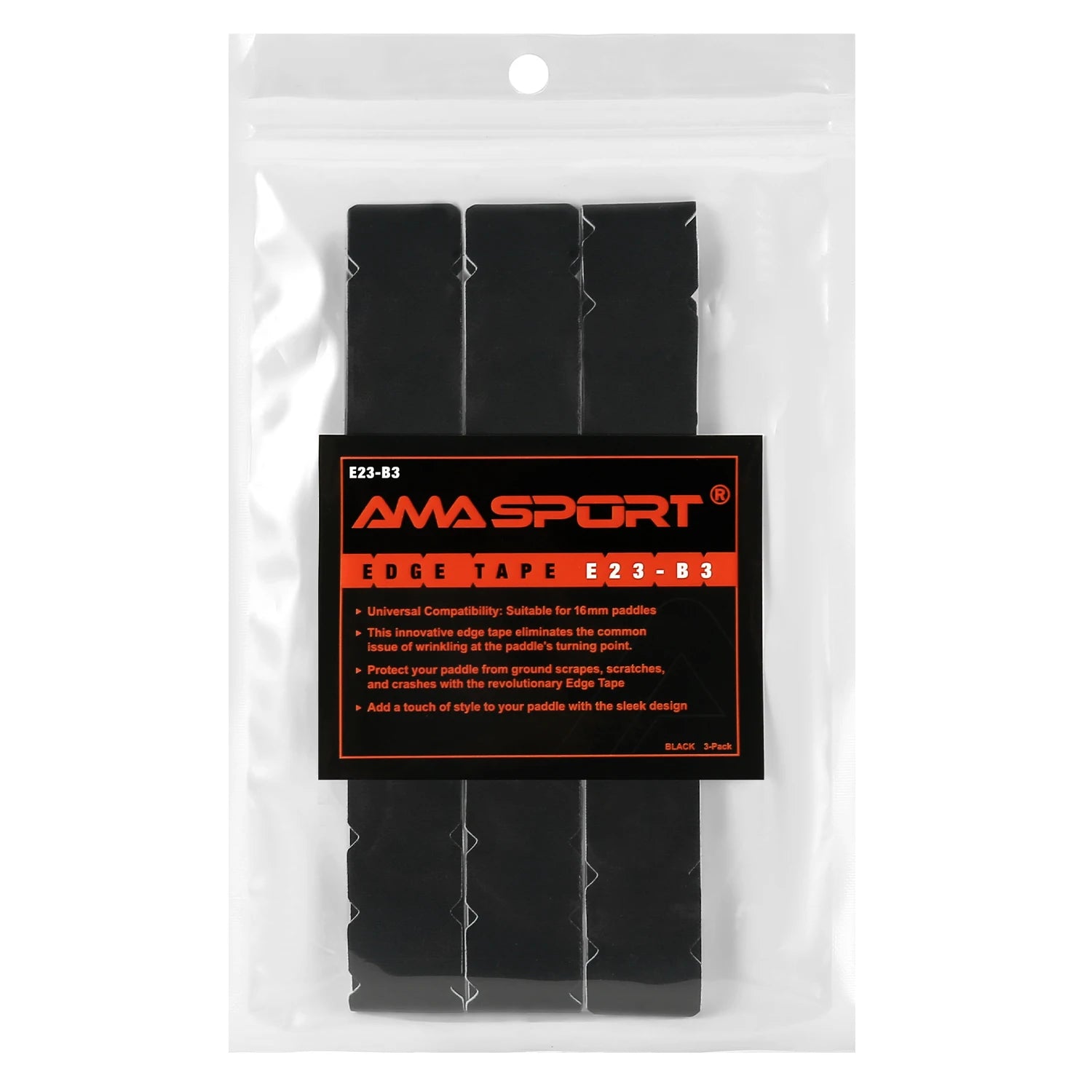 AMASPORT Cinta de protección de paleta de Pickleball 20 mm/23 mm/26 mm para cinta Euard de borde de Pickleball azul marino de 13 mm/16 mm/19 mm