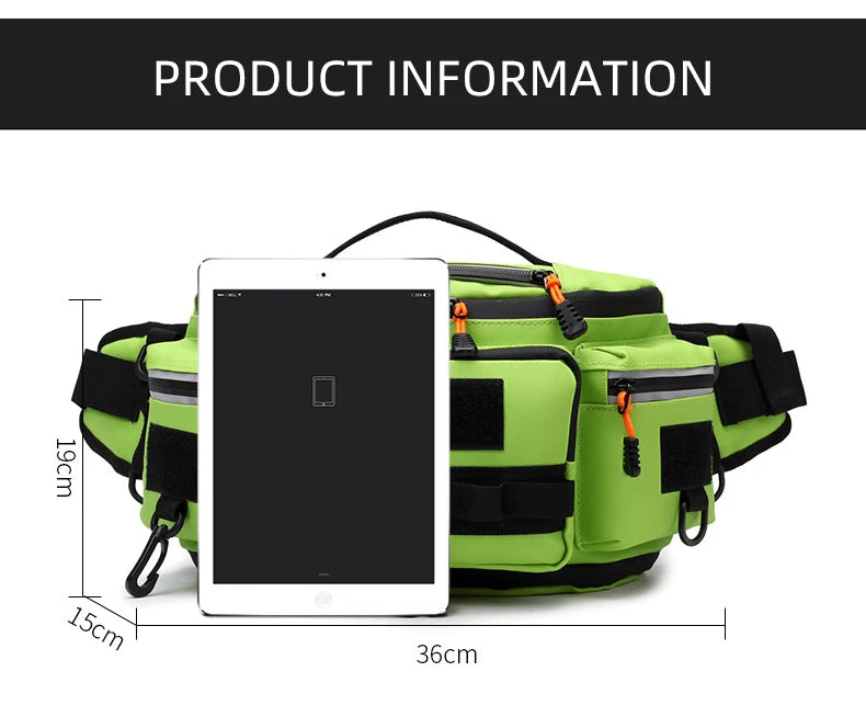 Bolsa de pecho para senderismo para hombre, riñonera de viaje con múltiples bolsillos, para escalada al aire libre, correr, ciclismo, bandolera, bolsa de aparejo con cinturón Molle deportiva