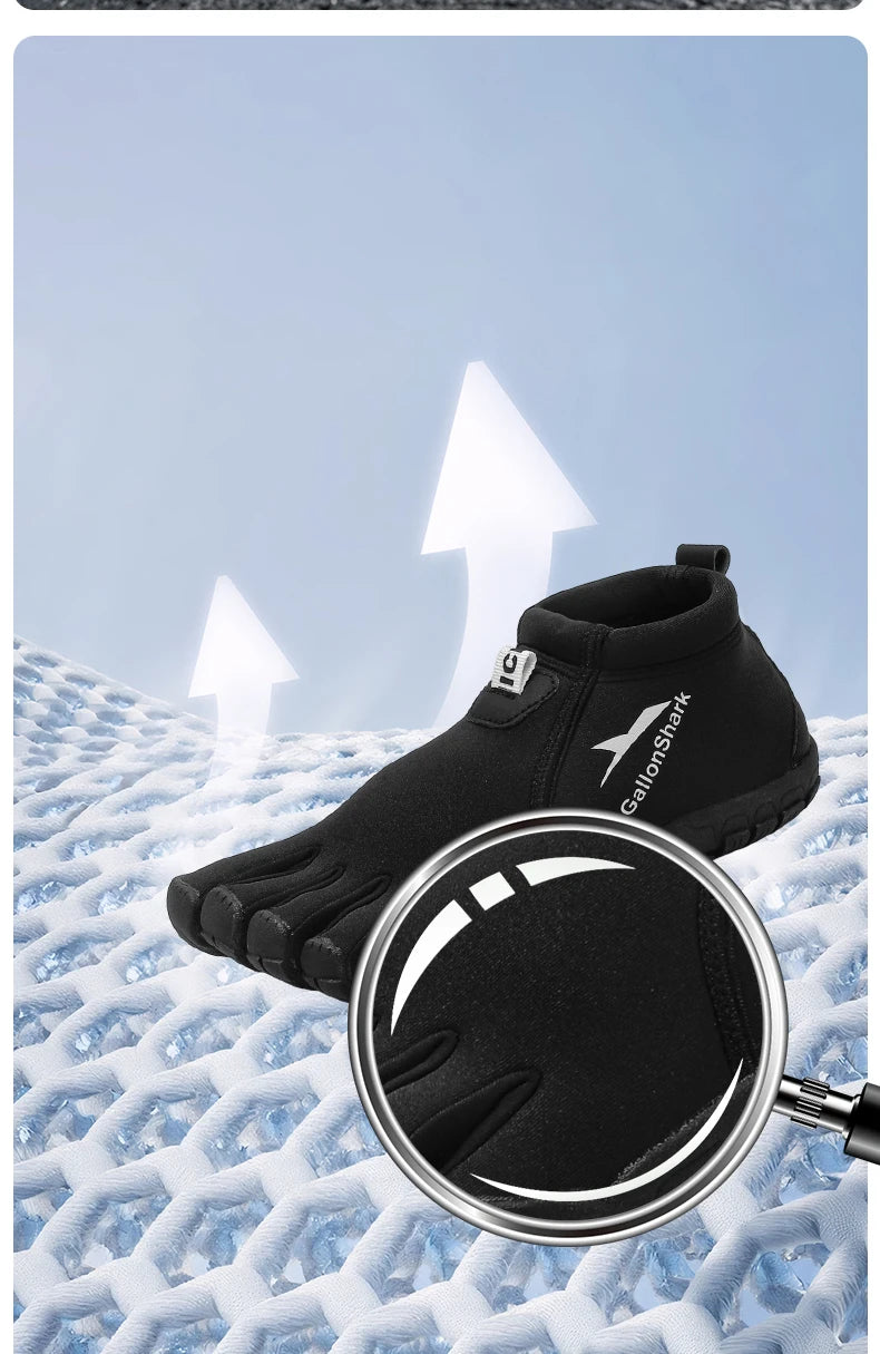 Zapatos de Neopreno de Cinco Dedos, Zapatillas de Agua Descalzas para Buceo, Voleibol de Playa y Caminatas en Arrecifes Costeros