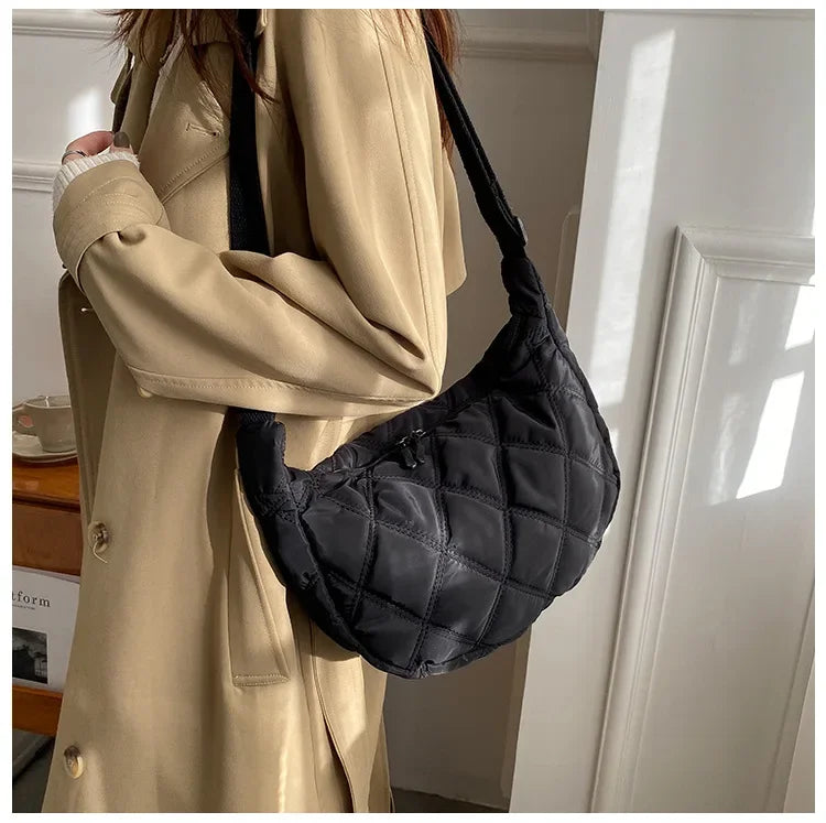 Bolsos cruzados bordados para mujer, bolsos de gran capacidad, bandolera de hombro, bolso de compras Hobos de moda Popular para mujer