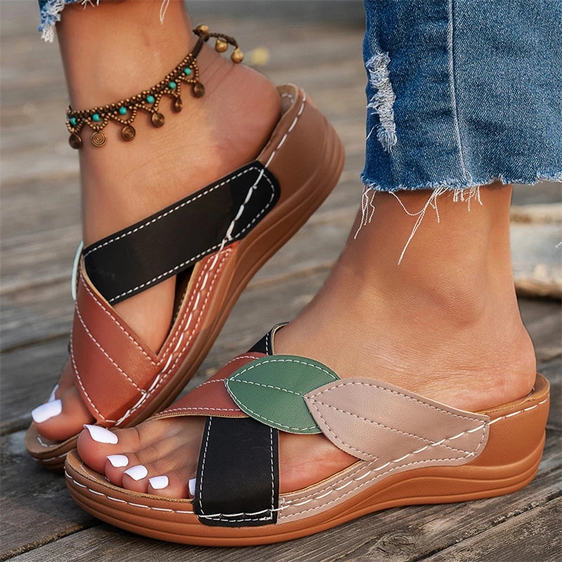 Zapatos de Mujer, Sandalias de Verano, Sandalias de Moda con Plataforma, Zapatos para Caminar, Sandalias Suaves para Mujer, Calzado Retro, Zapatos de Mujer