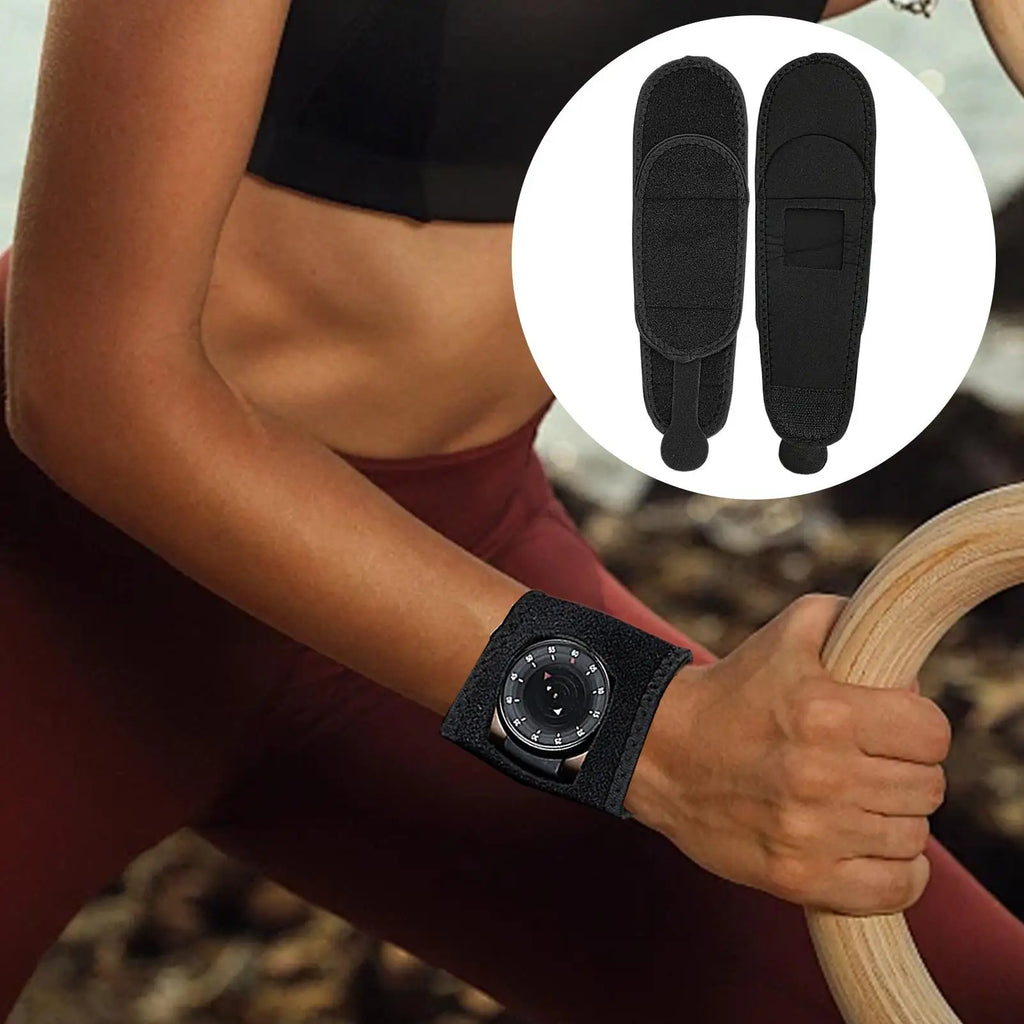 Deportes compresión Fitness bádminton Anti esguince bobinado protección de muñeca transpirable correa ajustable palma de la mano