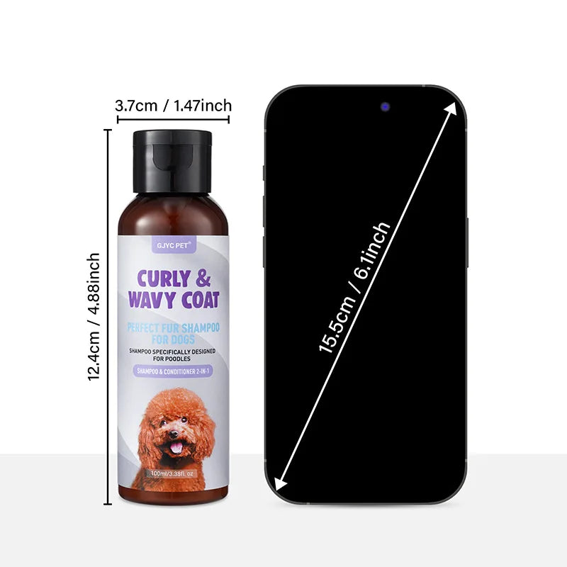 Champú para mascotas de 100 ml para palangres, desodorizante de larga duración para perros ligeros, perfecto para mantener abrigos blandos