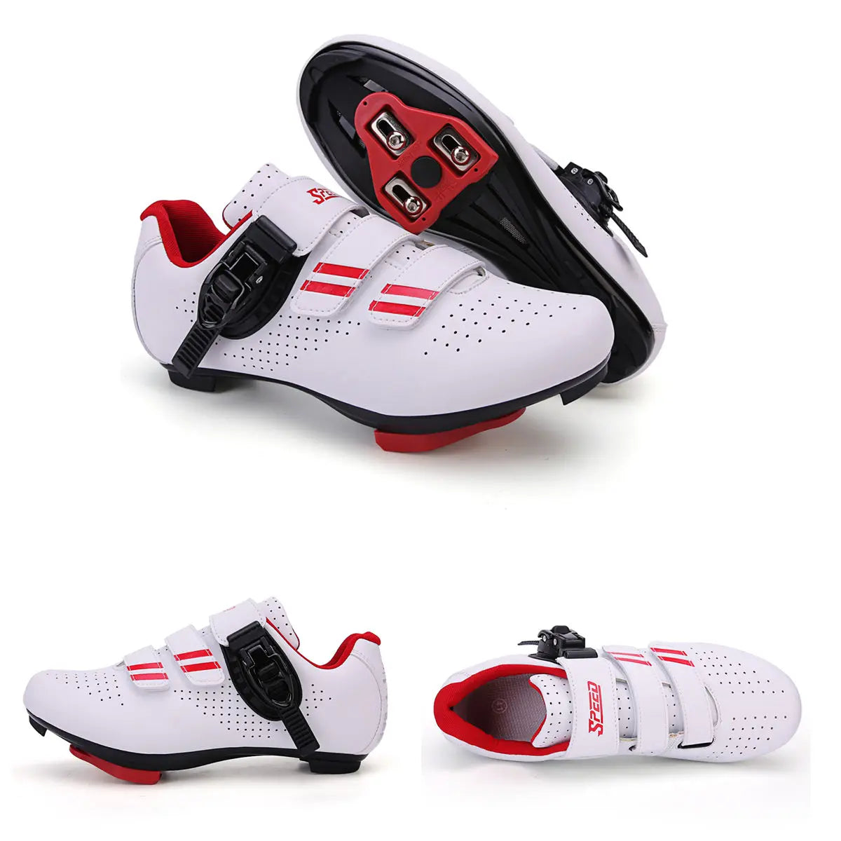 Zapatos de ciclismo para hombre con tacos Look Delta: zapatos giratorios compatibles con peloton con zapatos de bicicleta de carretera con clip Spd para hombres y mujeres
