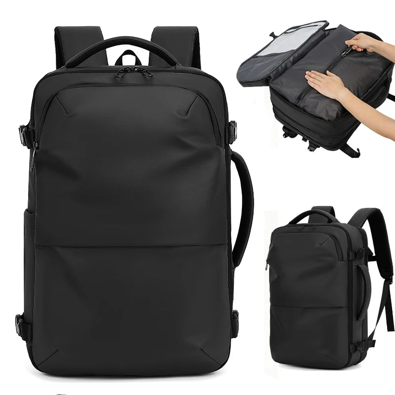 Mochila para hombre, bolsa de viaje multifuncional, compresión al vacío, impermeable, para viajes de negocios, nueva mochila para parejas