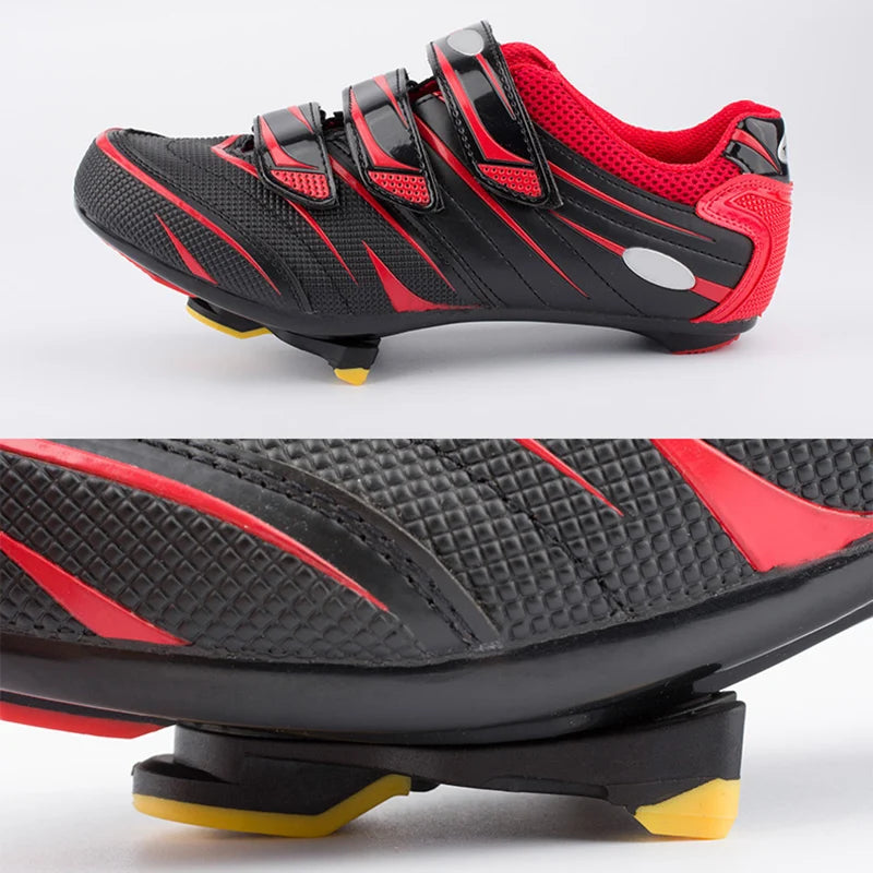 Juego de tacos de bicicleta con autobloqueo, juego de tacos flotantes de 6 grados, SPD-SL, pedales de bicicleta de carretera y ciclismo de interior