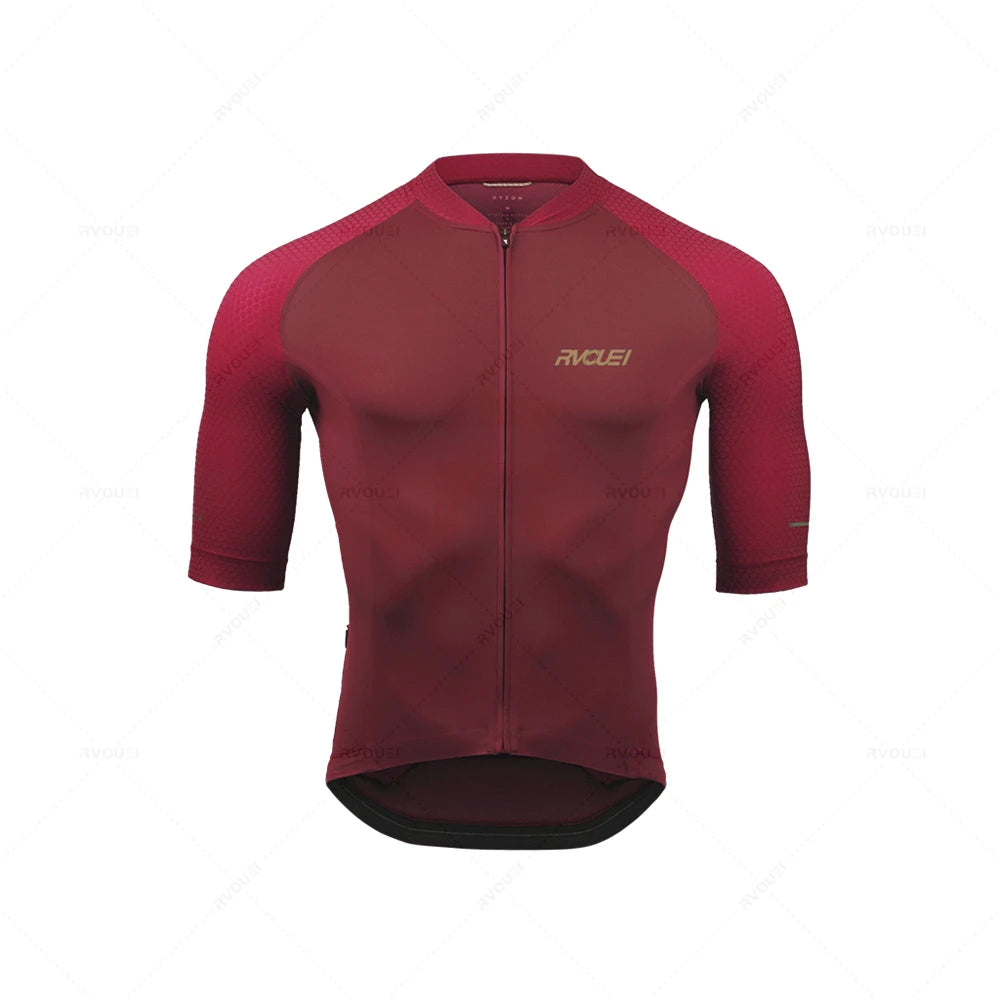 2025 Rvouei Pro Team Ropa de bicicleta hombres nueva Ropa de bicicleta de carretera Ropa de carreras transpirable Ciclismo Jersey conjunto Ropa Ciclismo Maillot