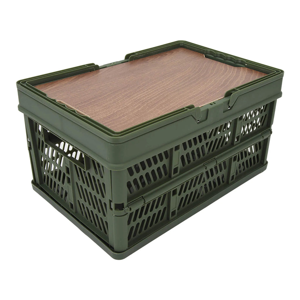 Cesta de Picnic plegable para acampar con tablero móvil, caja de almacenamiento de mano multifunción de gran capacidad, organización del hogar