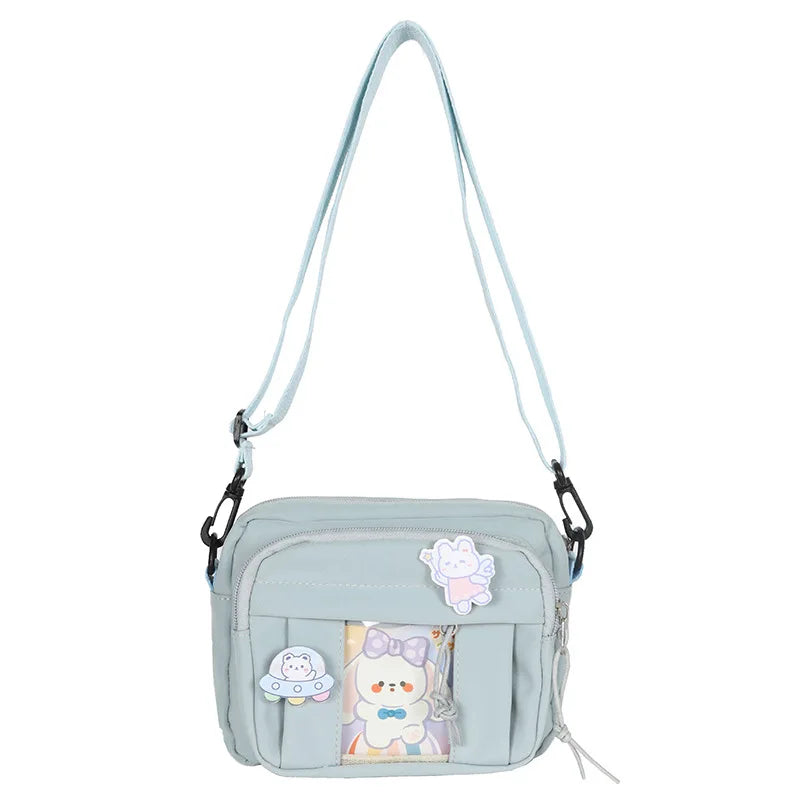 Nuevo Bolso Kawaii para niñas, novedad de 2024, Bolso transparente JK, Bolso cruzado pequeño para mujeres, bolsos y Bolsos de hombro, Bolso Itabag