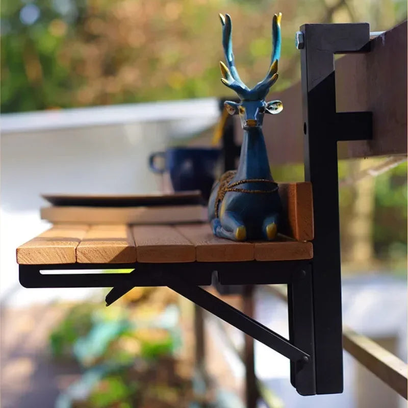 Escritorio plegable portátil, mesas de balcón, barandilla colgante multifuncional, muebles de diseño para el hogar pequeños, modernos y sencillos, impermeables