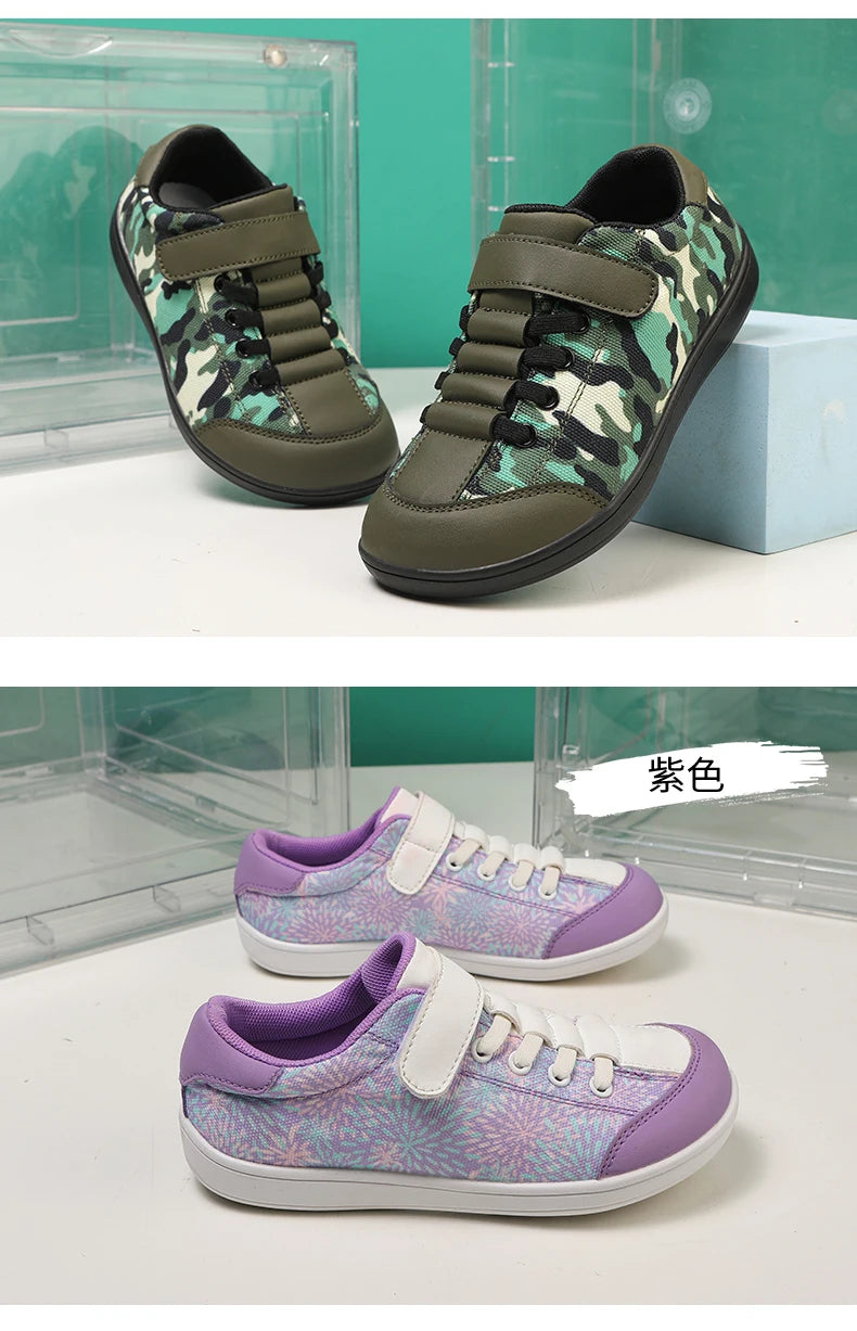 Nuevos zapatos anchos descalzos para niños |   Zapatillas minimalistas para niños/niñas |   Suela saludable de caída cero |   Natural para crecer