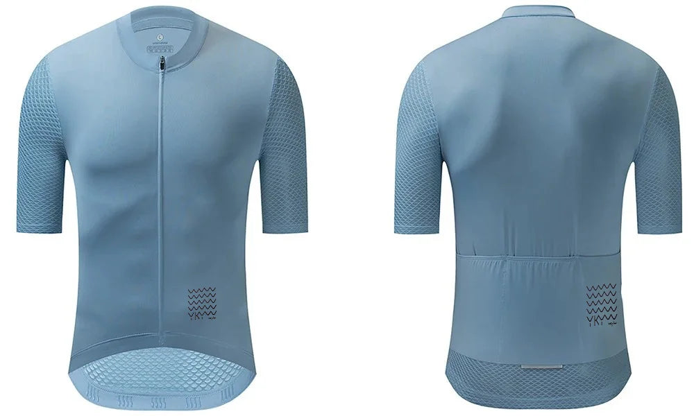 YKYWBIKE-Camiseta de ciclismo para hombre, Maillot de verano para bicicleta de montaña, camiseta para descenso, equipo profesional de alta calidad, ropa de bicicleta de manga corta