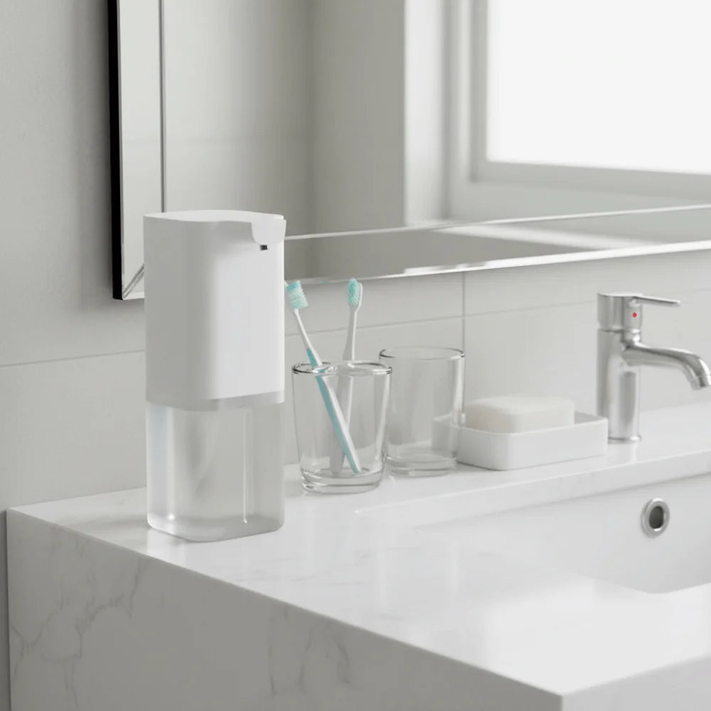 Dispensador de jabón con Sensor de operación sin contacto, funcionamiento silencioso automático, desinfectante de manos, dispensador de jabón con Sensor inteligente para Hotel