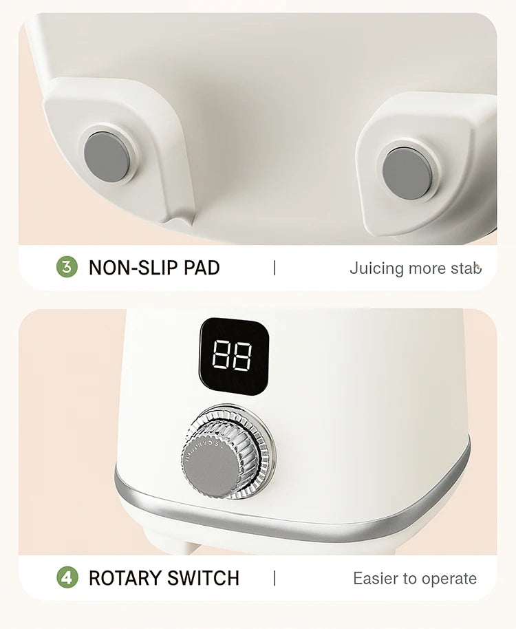 Taza de licuadora portátil, Mini mezclador exprimidor de 600ML/Motor potente de 10 hojas recargable por USB de 3000mAh para batidos/verduras