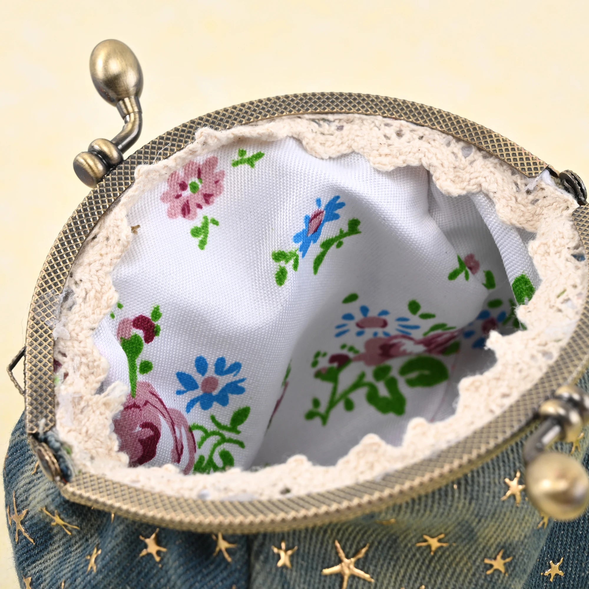 Monedero pequeño creativo a la moda para mujer, cartera de mano con cerrojo, monederos pequeños con pentagrama, Monedero 2024