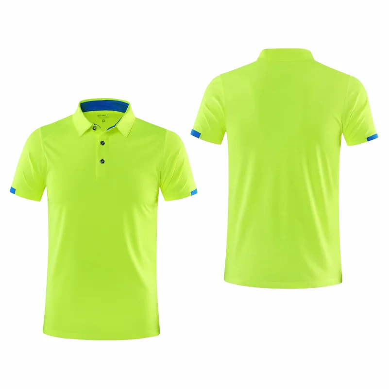 Polo de manga corta de secado rápido, marca de grupo de empresa de Golf, solapa transpirable, deportes, manga corta, 8 colores, grande
