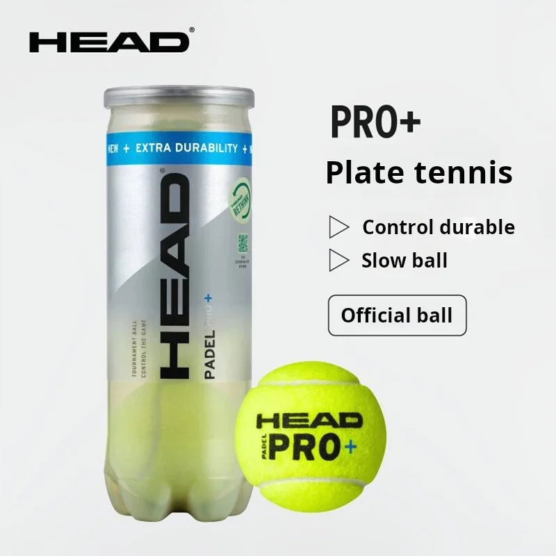 Pelotas de tenis de paleta de cabeza 3B, pelota de entrenamiento de competición con almohadilla de cabeza, 1 lata = 3 pelotas, tipo de control de velocidad especial para tenis de Padel
