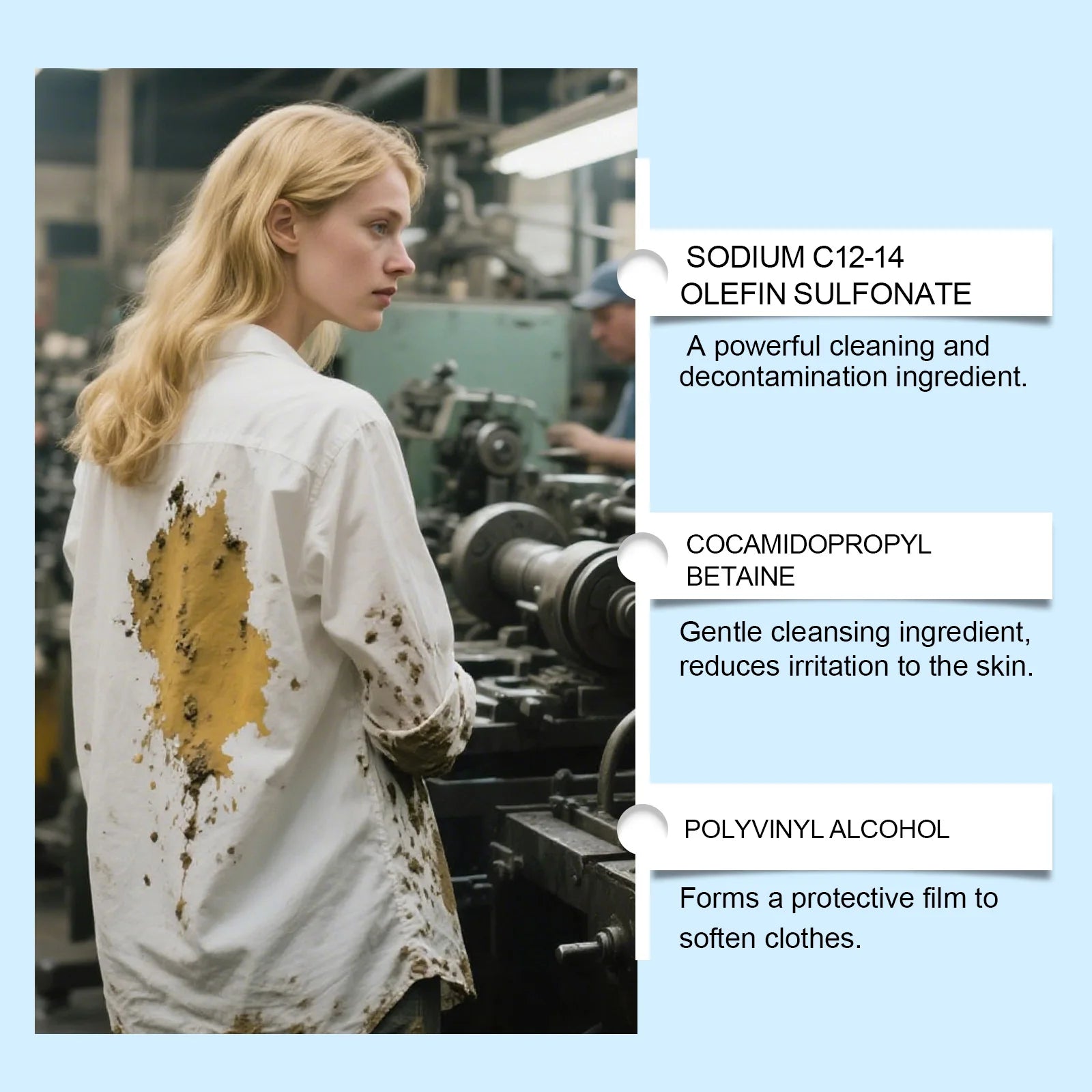 Detergente para ropa Jue Fish (30 piezas): suave en la piel, potente eliminación de manchas para ropa diaria