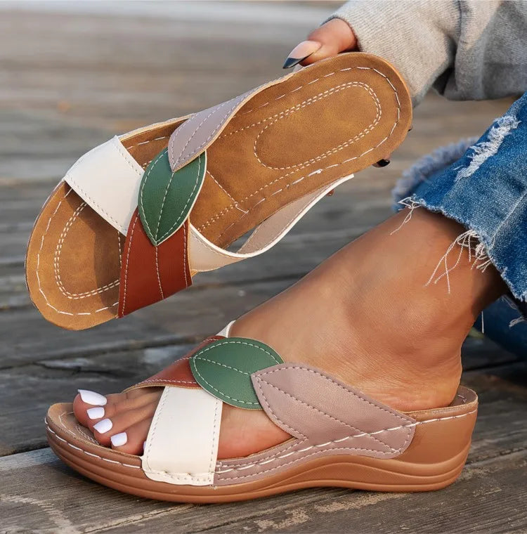 Zapatos de Mujer, Sandalias de Verano, Sandalias de Moda con Plataforma, Zapatos para Caminar, Sandalias Suaves para Mujer, Calzado Retro, Zapatos de Mujer