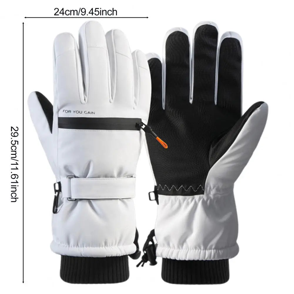 Guantes de esquí antideslizantes Guantes de esquí resistentes al desgaste Guantes de esquí de invierno para hombres y mujeres Pantalla táctil impermeable a prueba de viento para clima