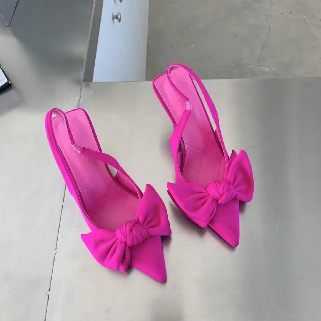 Sandalias De tacón alto para Mujer, moda De primavera, nuevos Zapatos cómodos De diseñador De mariposa, vestido Sexy, sandalias con punta estrecha, Zapatos De Mujer