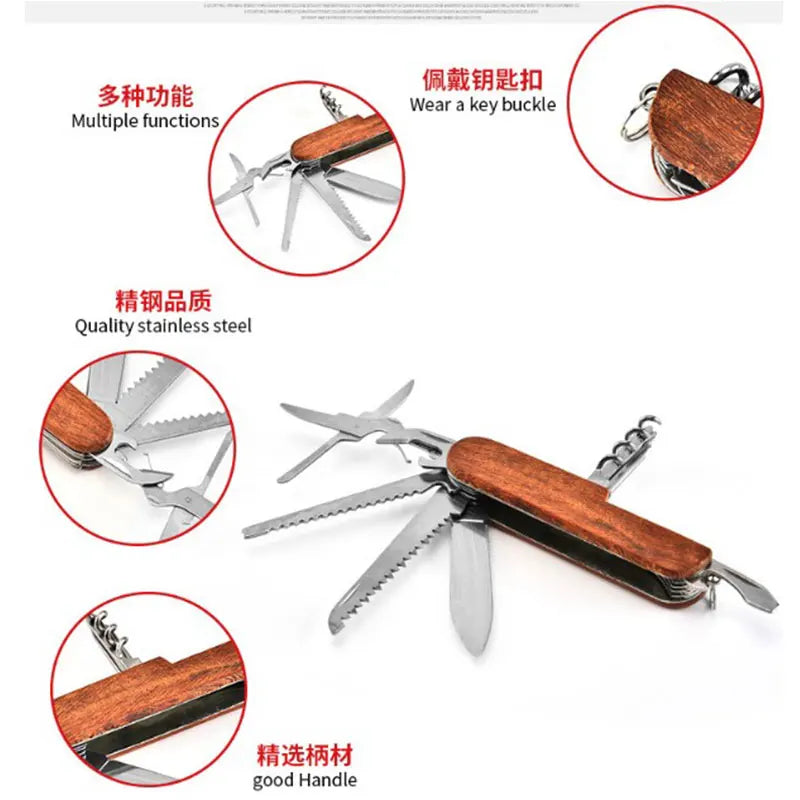 10 Uds. Cuchillo de bolsillo, cuchillos multiherramienta, regalos del Día del Padre para hombres, regalo de padrino de boda, regalo de aniversario