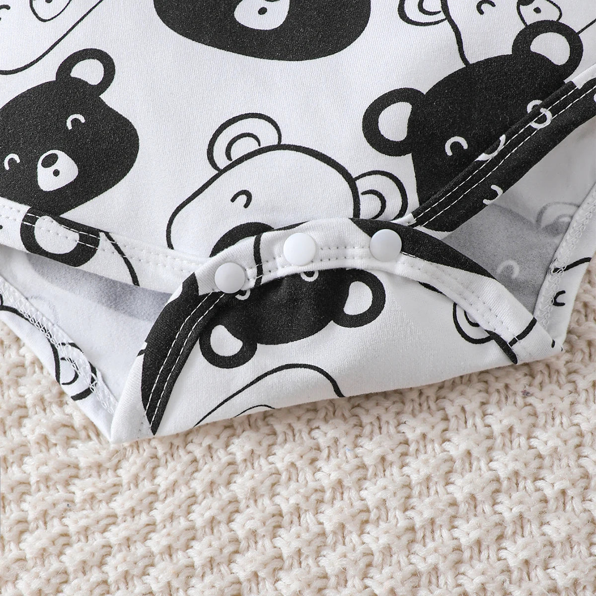 Conjunto de bebé de 0 a 9 meses, mono de manga larga de osito, pantalones, sombrero y calcetines, 4 unidades/juego, ropa de primavera y otoño para bebé recién nacido