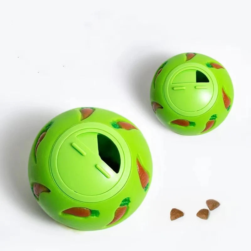 Bola de golosina para conejos, alimentador lento para mascotas, juguete interactivo para conejitos, pelota de juguete para aperitivos, juguetes de alimentación resistentes a mordeduras, hurón, gatito, conejillo de indias, g