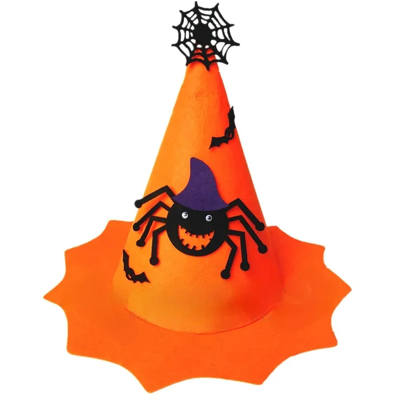 Fiesta de Halloween Vacaciones Mascarada Show Performance Vestir Accesorios Sombrero de calabaza Niños Niñas Naranja