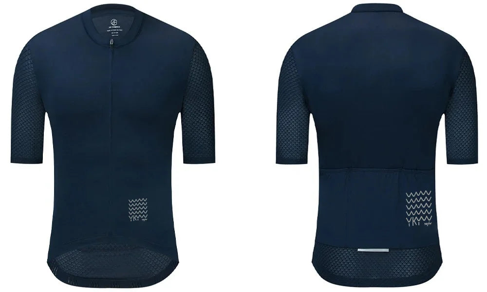 YKYWBIKE-Camiseta de ciclismo para hombre, Maillot de verano para bicicleta de montaña, camiseta para descenso, equipo profesional de alta calidad, ropa de bicicleta de manga corta