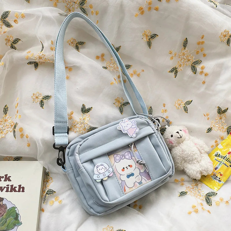 Nuevo Bolso Kawaii para niñas, novedad de 2024, Bolso transparente JK, Bolso cruzado pequeño para mujeres, bolsos y Bolsos de hombro, Bolso Itabag