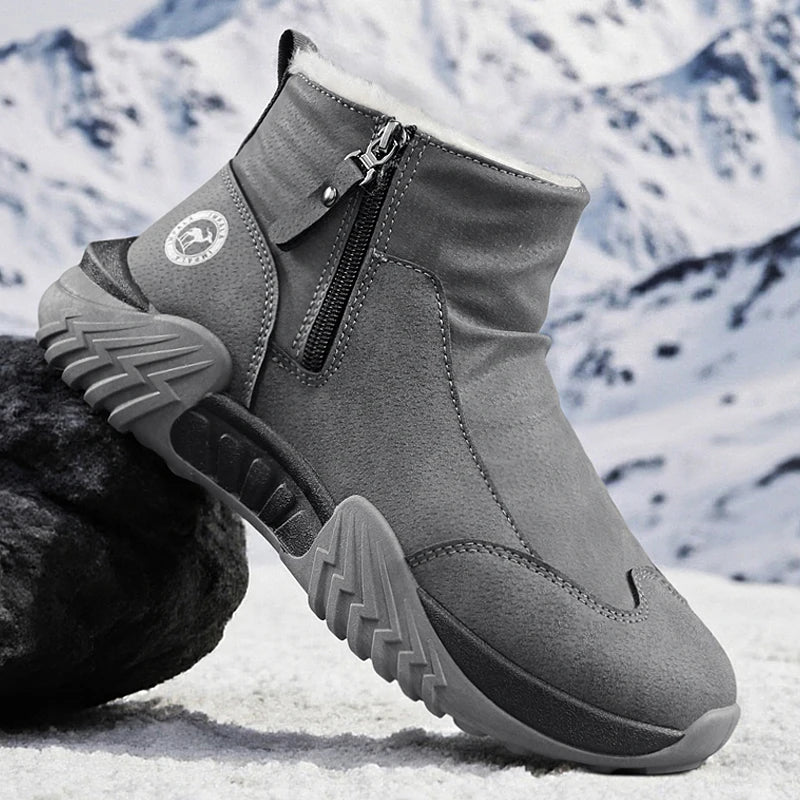 Botas de nieve de invierno, zapatillas para correr, Zapatos informales antideslizantes, impermeables, de caña alta, para viajes, escalada, senderismo, Zapatos para Hombre