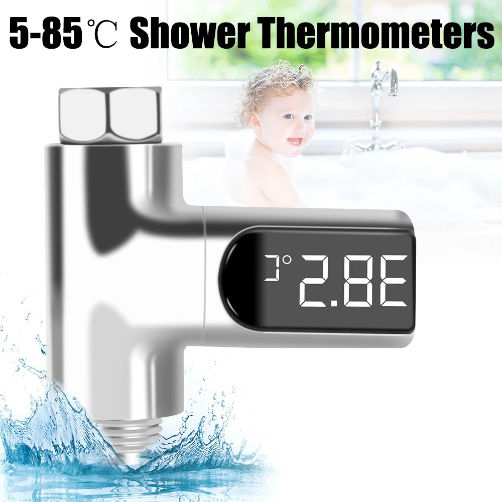 Monitor de temperatura del agua para bañera de hidromasaje, pantalla LED eléctrica para el hogar, grifos de ducha, termómetro de agua, medidor de temperatura de baño