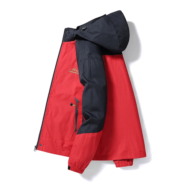 Chaqueta de senderismo de primavera para mujer, abrigo de lluvia para senderismo al aire libre, cortavientos impermeable con capucha para acampar, ciclismo y escalada