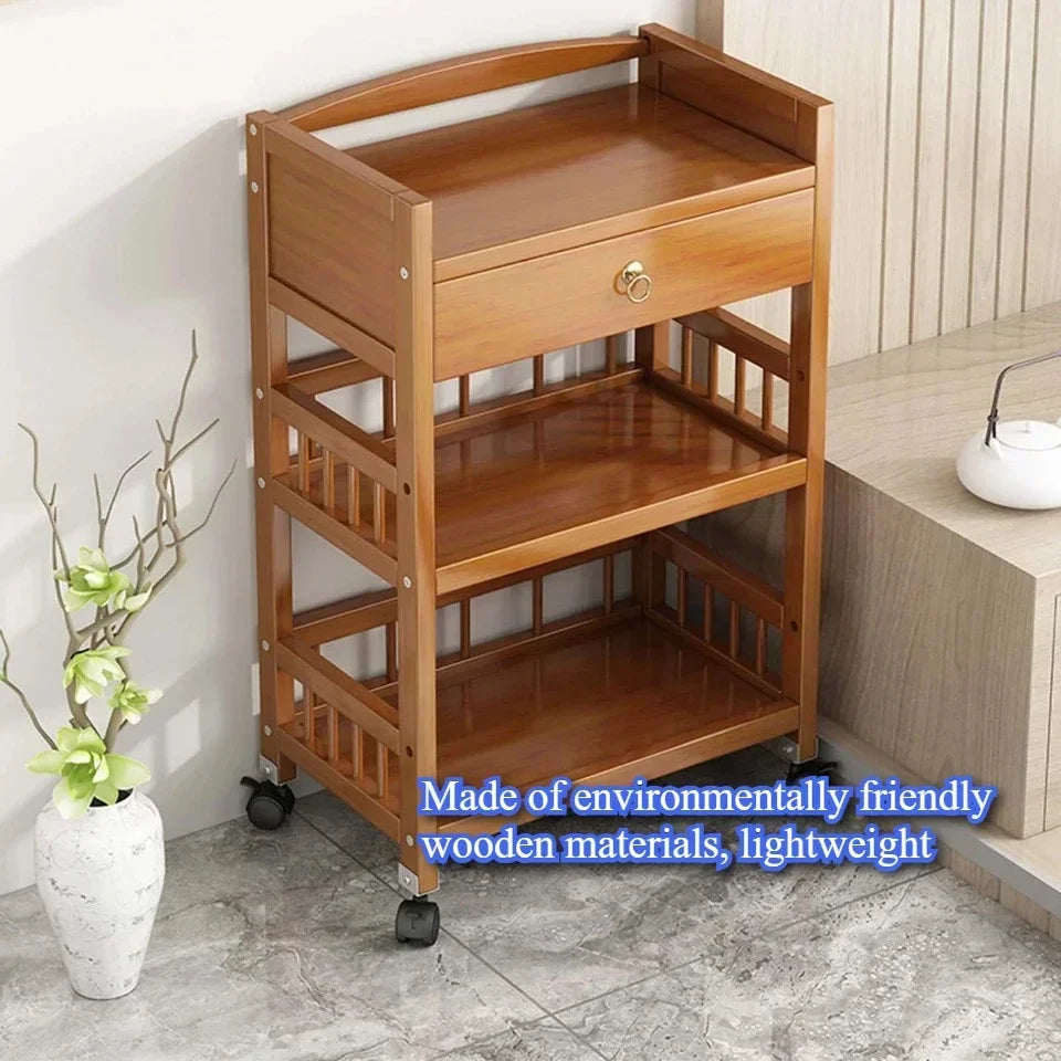 Estante de almacenamiento de pie, estante de almacenamiento móvil, carrito de mano portátil, organizador de aperitivos, gabinete, estante para olla caliente, estantes para verduras de cocina