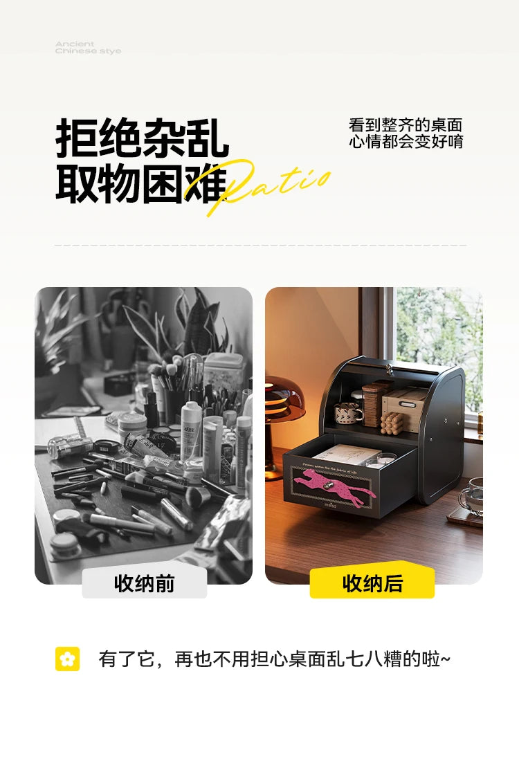 Caja organizadora de escritorio, almacenamiento de cosméticos, cajón de entrada, joyería, lápiz labial, organizador de aperitivos, solución de almacenamiento para el hogar y la cocina