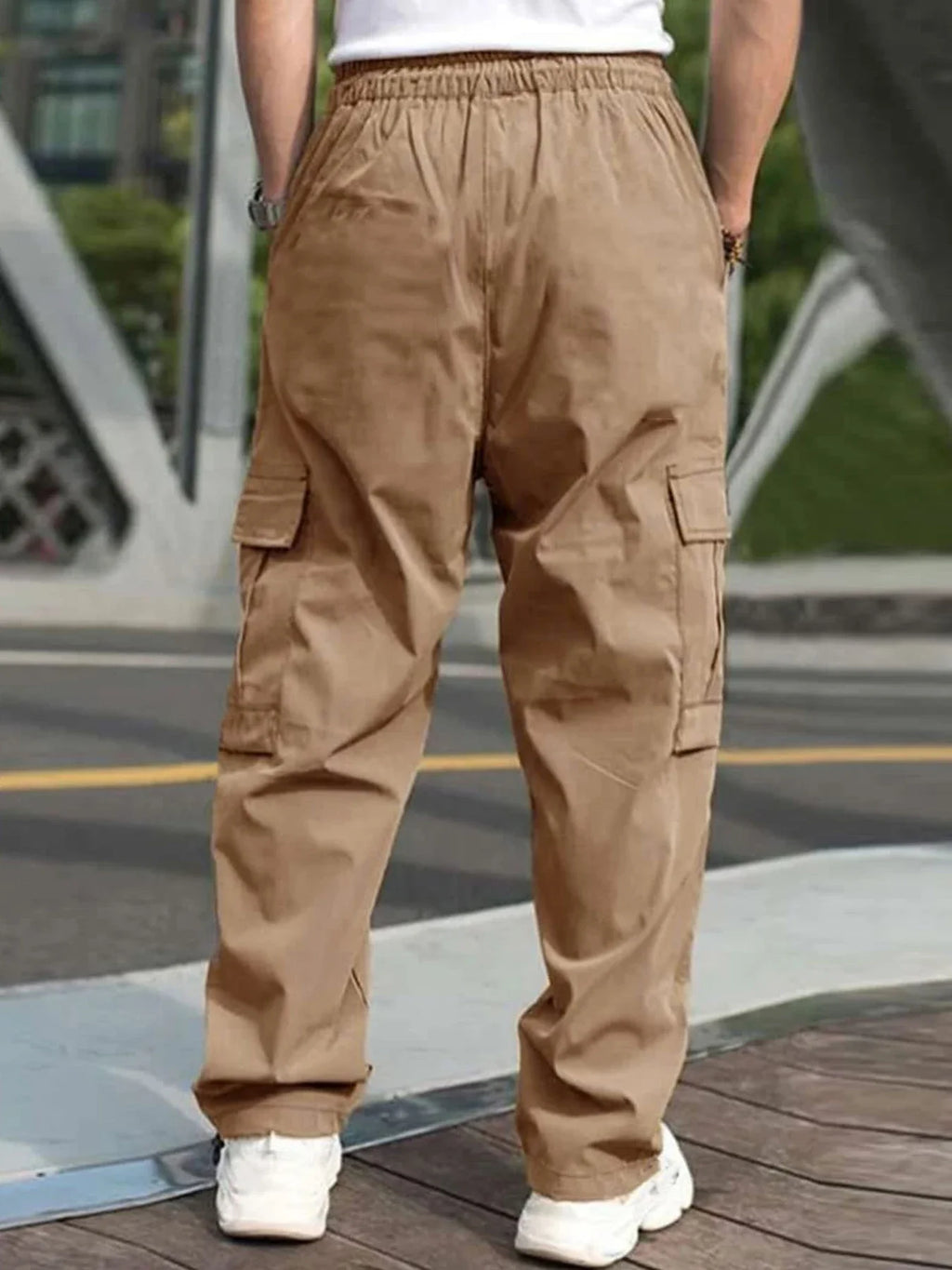 Pantalones Cargo tácticos de verano para hombre, pantalones ligeros informales impermeables, pantalones casuales resistentes al