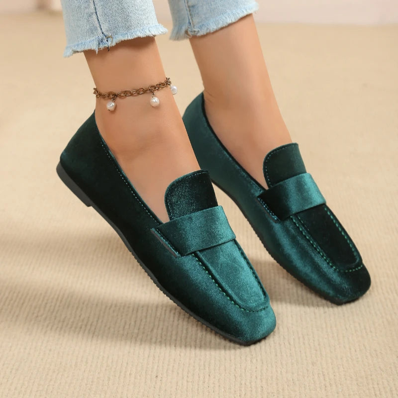 Zapatos planos informales para Mujer, mocasines cómodos a la moda De otoño, zapatillas De plataforma antideslizantes De talla grande, Zapatos De Mujer