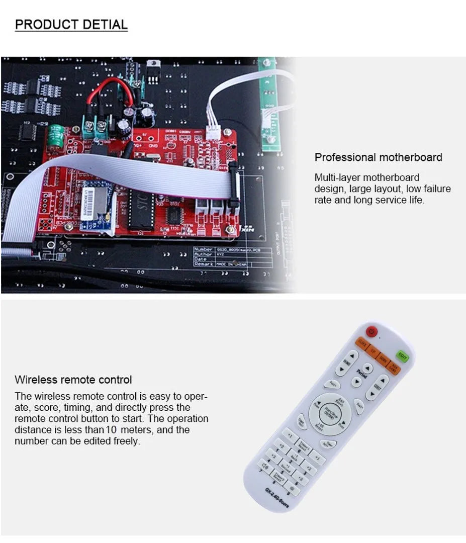 Tablero de puntuación de partido de entrenamiento de tenis profesional portátil, marcador Digital de cancha de Padel electrónica LED con Control de muñeca