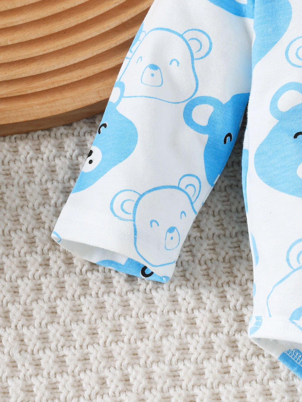 Conjunto de bebé de 0 a 9 meses, mono de manga larga de osito, pantalones, sombrero y calcetines, 4 unidades/juego, ropa de primavera y otoño para bebé recién nacido