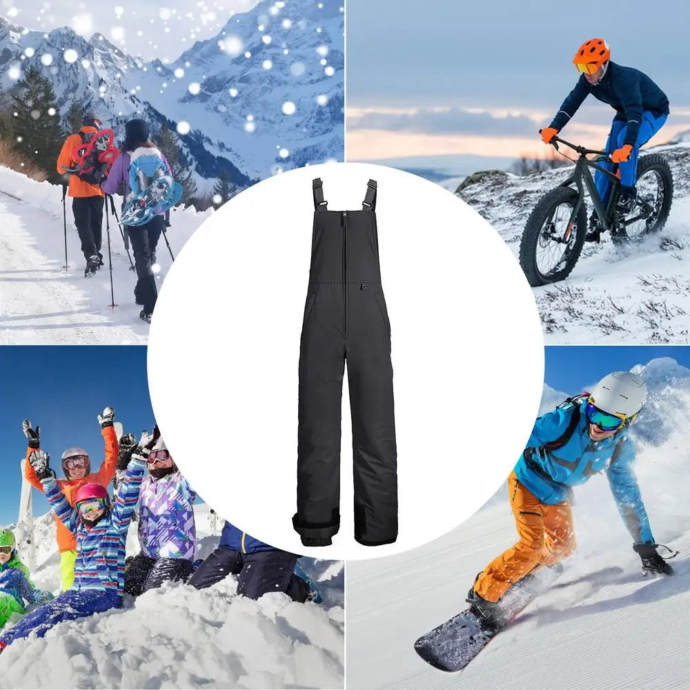 Pantalones de esquí aislados, monos Ripstop, monos de Snowboard con aislamiento cálido, cómodos Baberos para nieve, pantalones de esquí para hombres y mujeres, S-4XL