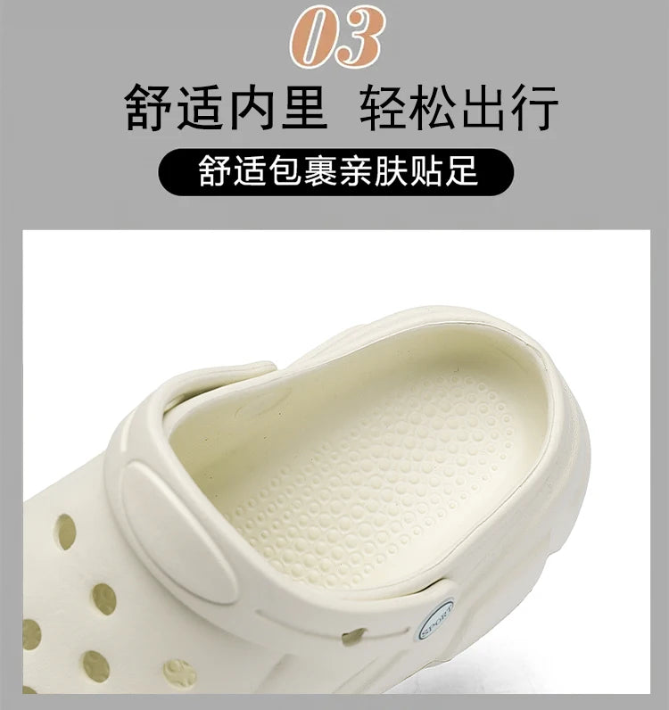 Sandalias de moda para mujer, zapatillas impermeables, zapatos de mujer, toboganes de verano para exteriores, zapatos de jardín de suela blanda, zuecos de interior, sandalias